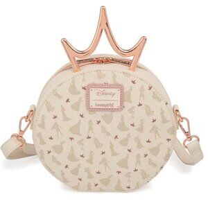 NWT Ultimate Princess Metal Crown Loungefly Crossbody Bag